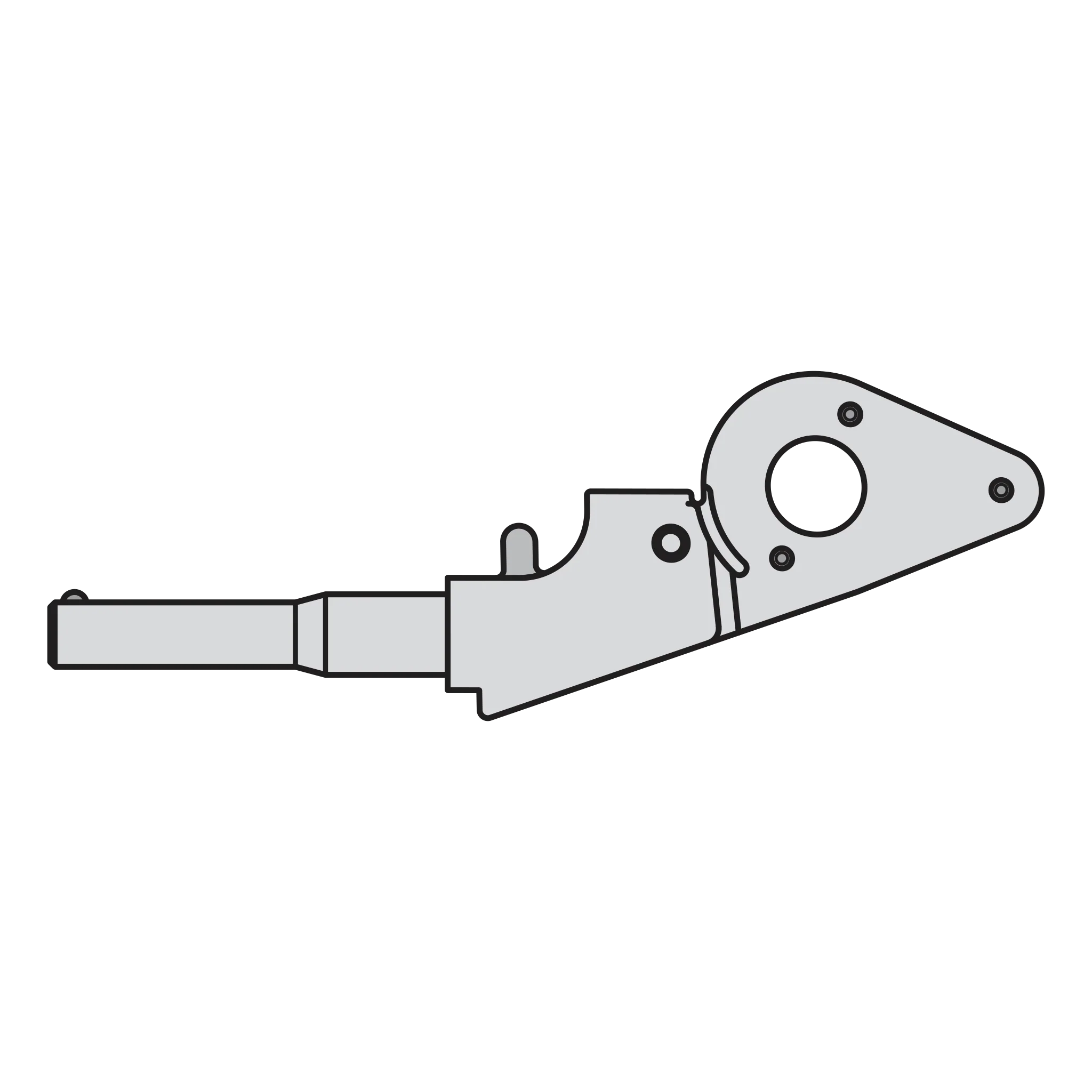 10/1 Complete handle assembly without blade
