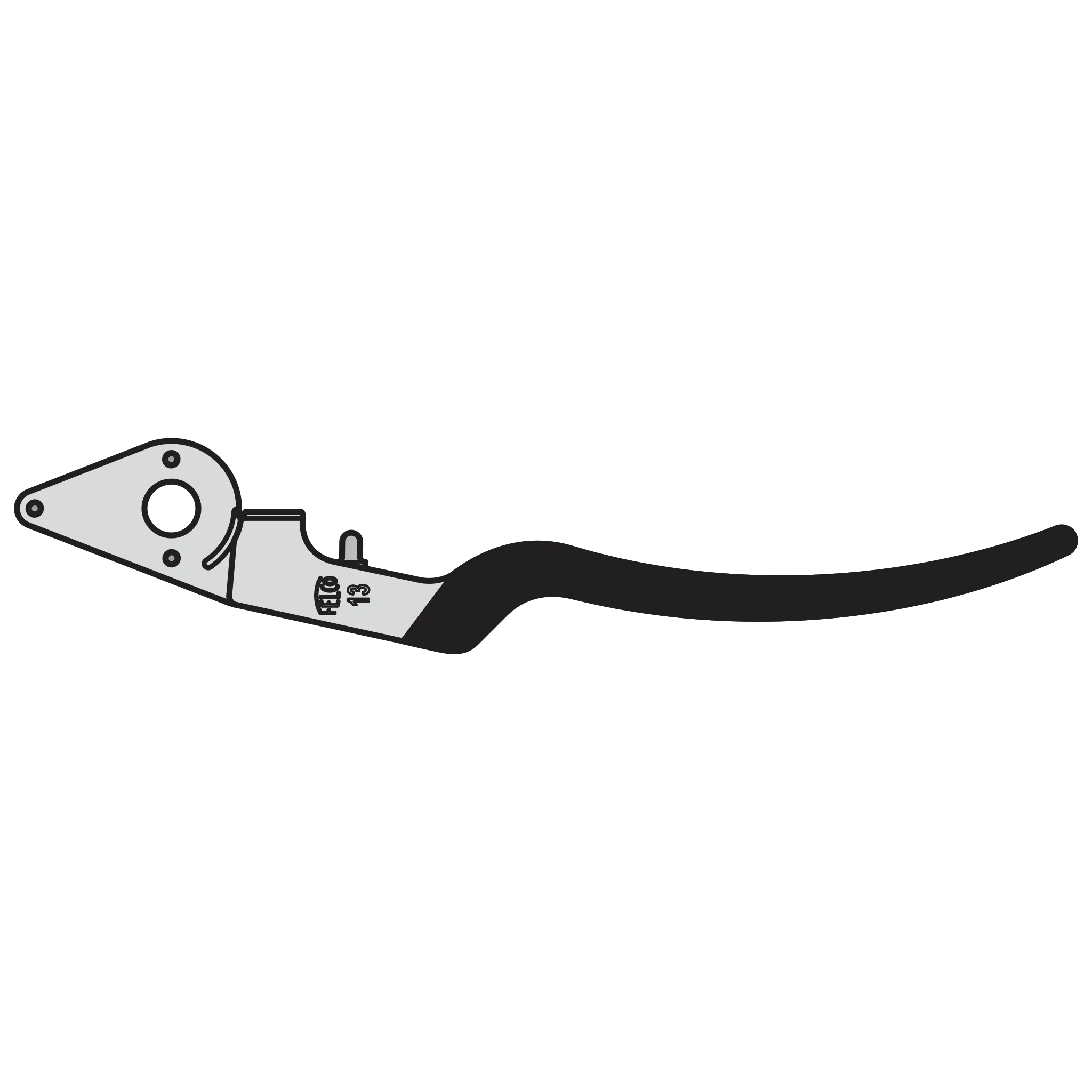 13/1 Complete handle assembly without blade