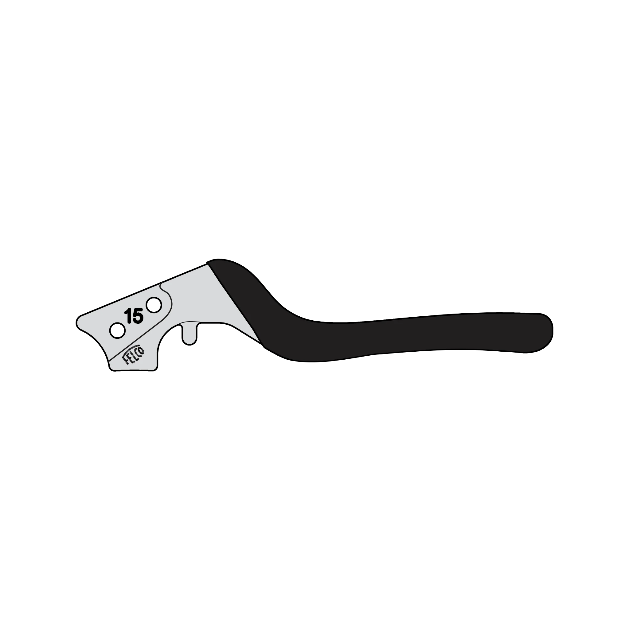15/2 Complete handle assembly without counter blade