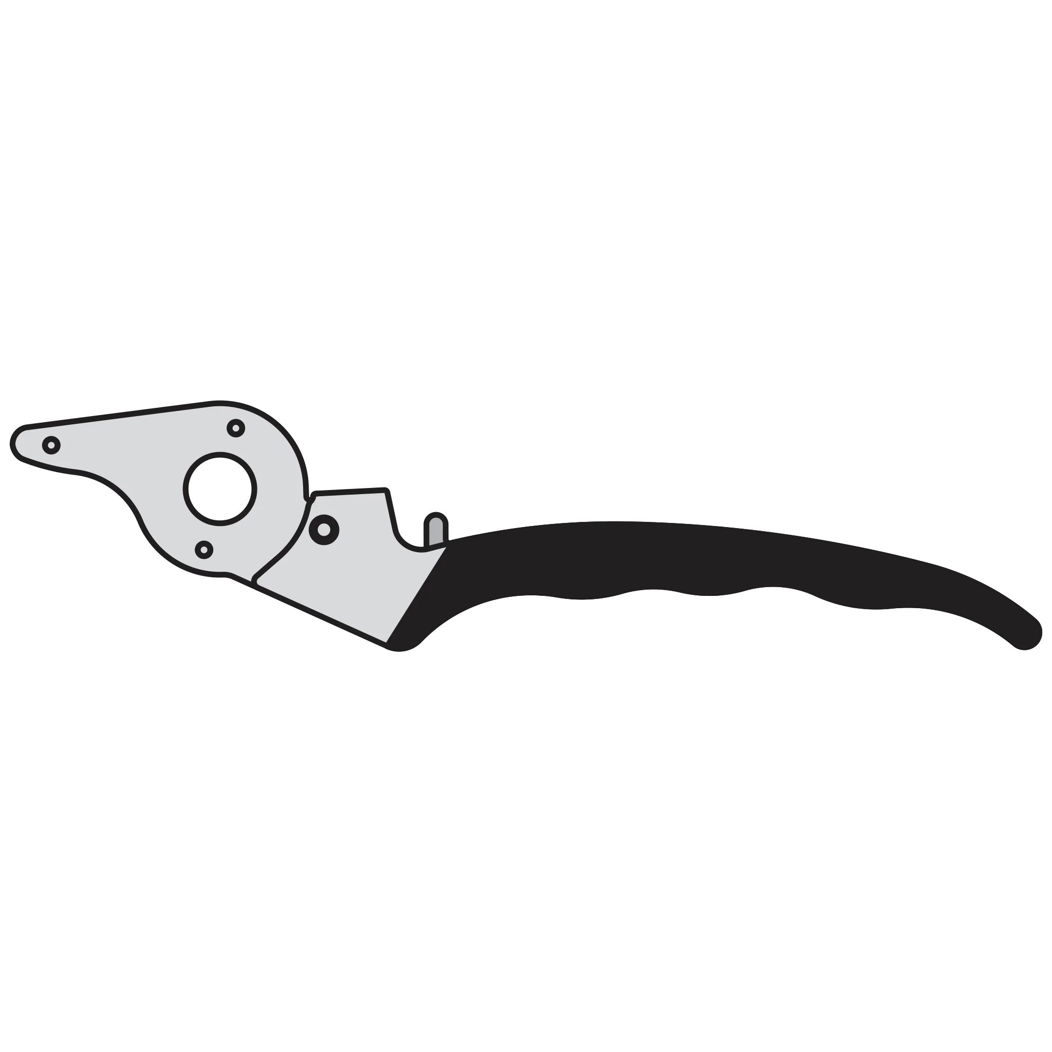 2/1 Complete handle assembly without blade
