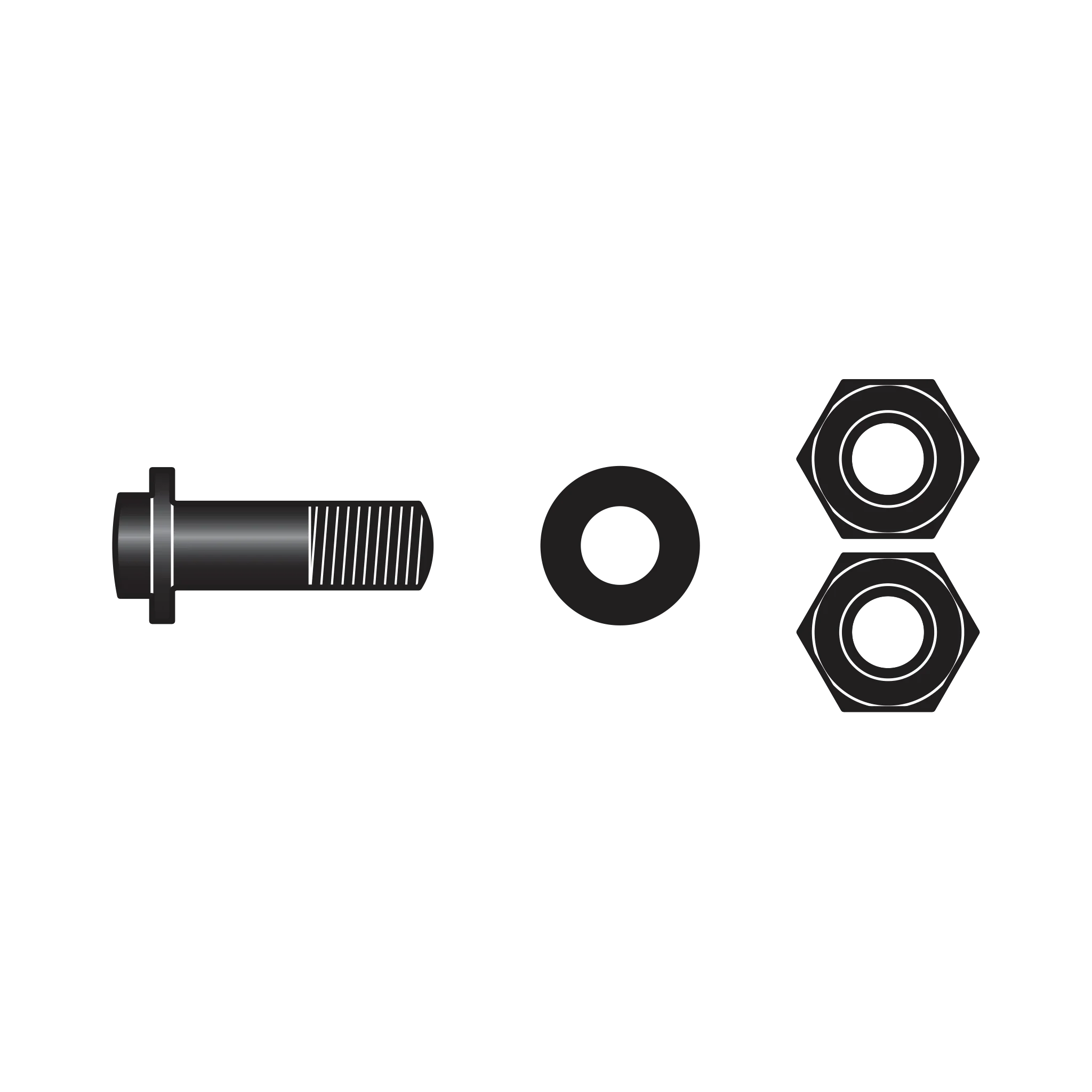 C9/90 Kit: bolt, washer, nuts